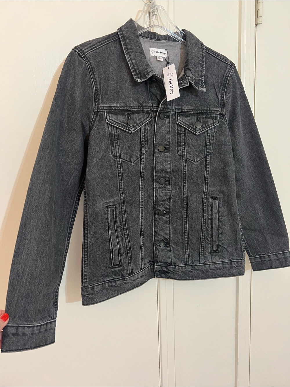 The Drop Black Denim Jacket
